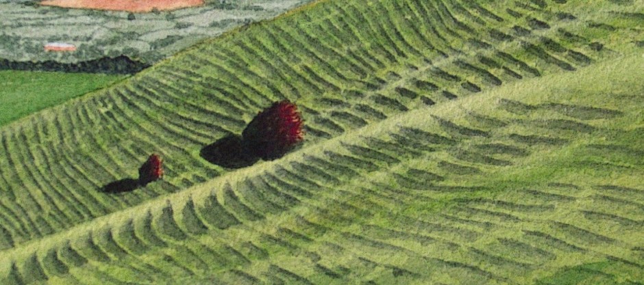 Howard Oakley, Landmarks, 2014, detail showing terracettes.