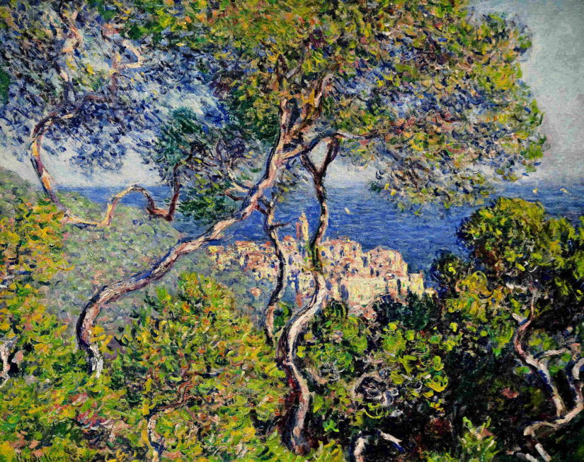 Claude Monet, "Bordighera", 1884, oil on canvas, 65 x 80.8 cm, The Art Institute of Chicago (WikiArt). Yellows used here are based on cadmium pigments.