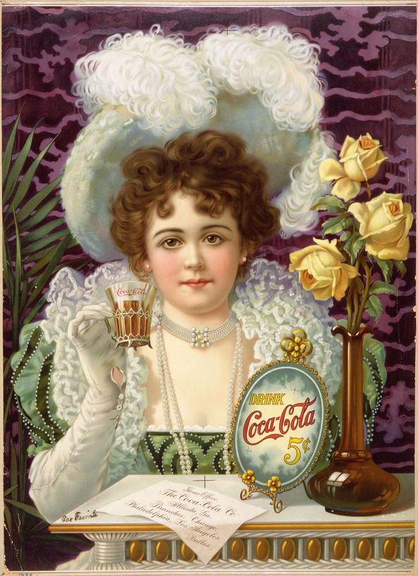 The Coca-Cola Company, c 1900, via Wikimedia Commons.