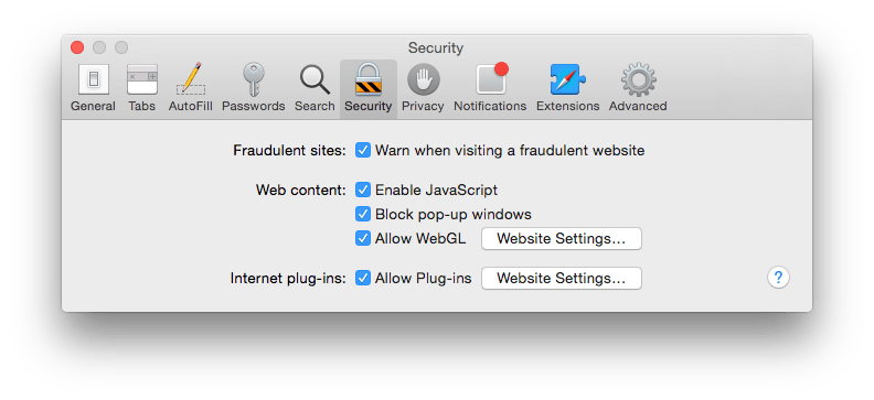 You may be able to lock your browser down more than is shown here. If you can, do so.