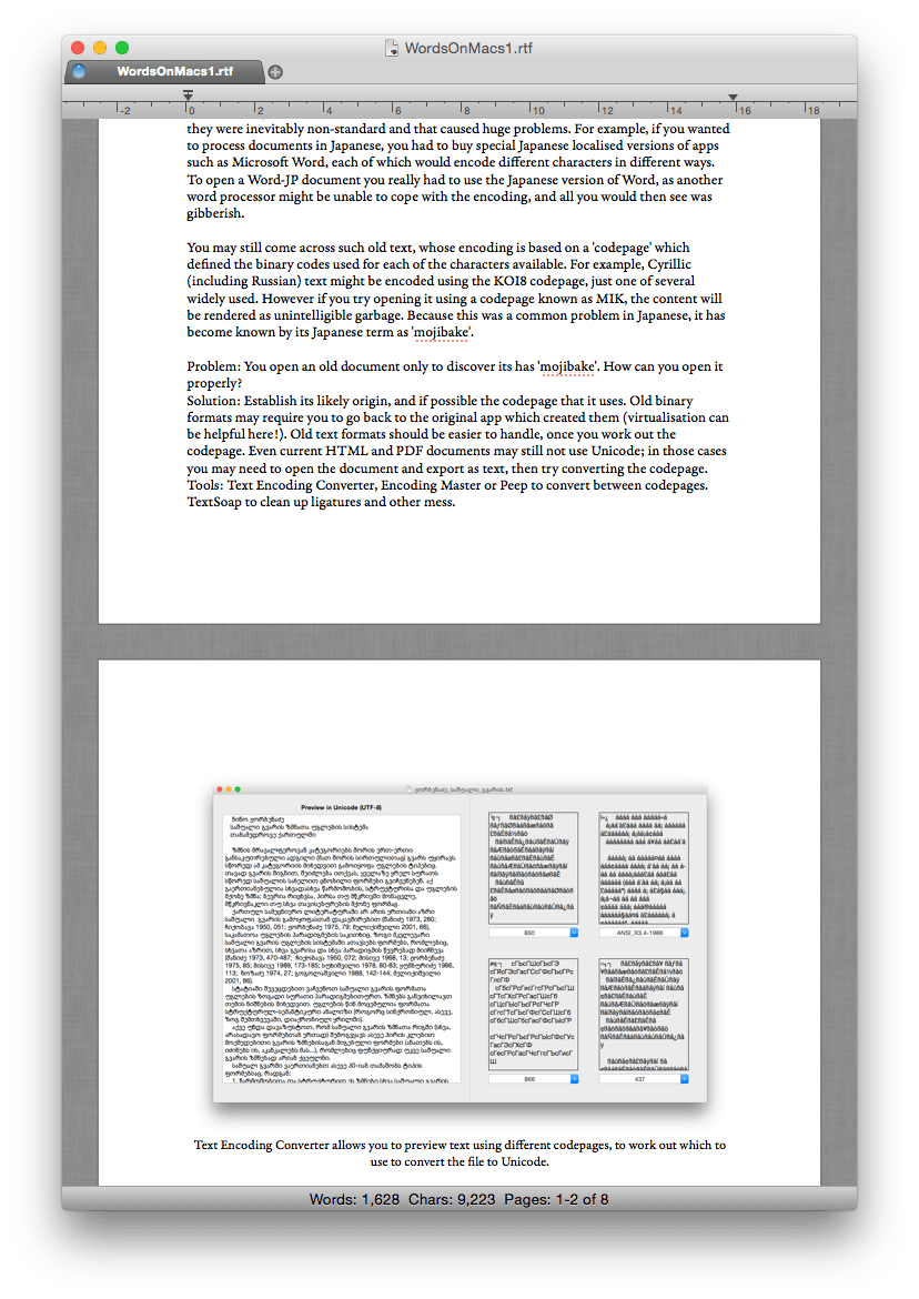 Bean is free, and a very good editor based on RTF.
