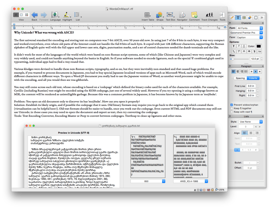 Words on Macs: 3 From text to documents – The Eclectic Light Company