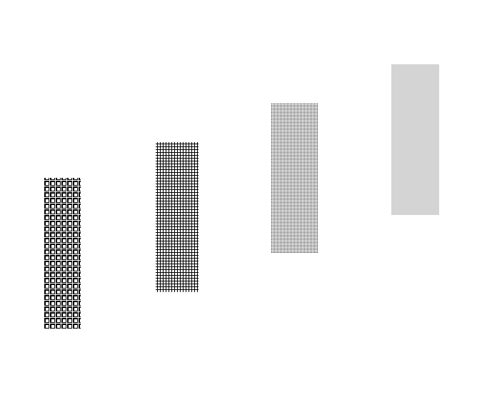 The combination of height in field of view combined with a texture gradient gives some suggestion of depth.