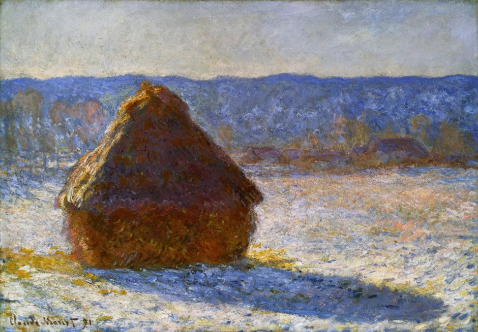 Claude Monet, Grainstack series painting W1280, 1890-91. WikiArt.