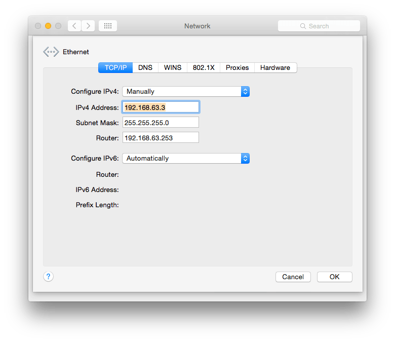 Until you are warned that you will be switching to IPv6, leave the Configure IPv6 setting in the Network pane set to Automatically.