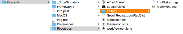 Inside a typical small .app.