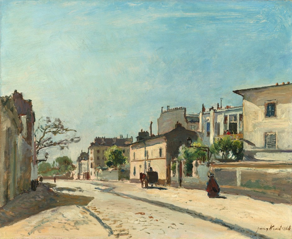 Johan Barthold Jongkind, Rue Notre-Dame, Paris (1866), oil on canvas, 39 x 47 cm, Rijksmuseum, Amsterdam. Wikimedia Commons.