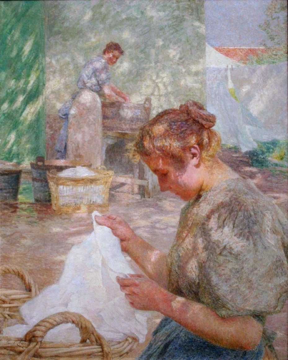 Émile Claus, Jour ensoleillé (Sunny Day) (1899), oil on canvas, 92.7 x 73.5 cm, Musée des Beaux-Arts, Gent. WikiArt.