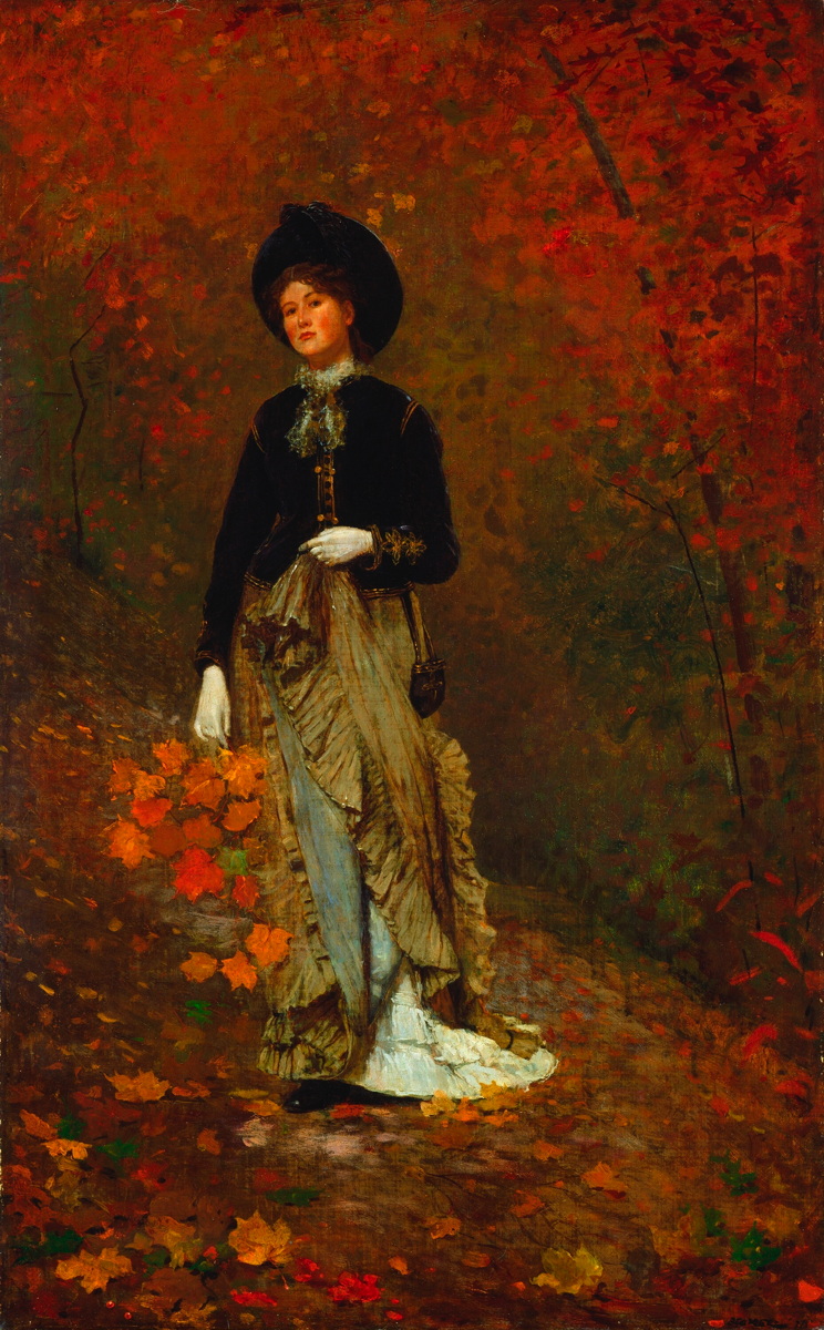 Winslow Homer, Autumn (1877), oil on canvas, 97.1 x 58.9 cm, The National Gallery of Art, Washington, DC. Wikimedia Commons.