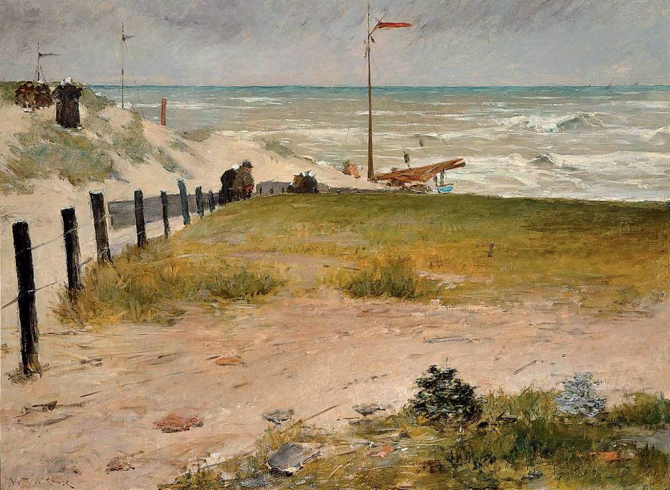 William Merritt Chase, The Coast of Holland (1884), oil on canvas, 150 x 203.2 cm, Frye Art Museum, Seattle, WA. WikiArt.