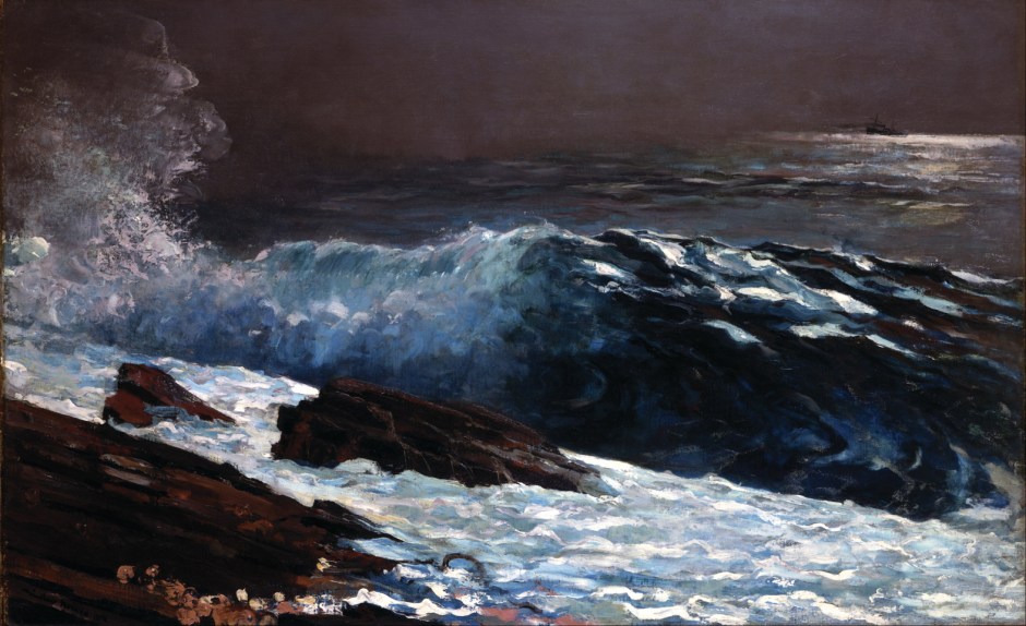 Winslow Homer, Sunlight on the Coast (1890), oil on canvas, 76.9 x 123.3 cm, Toledo Museum of Art, Toledo, OH. Wikimedia Commons.