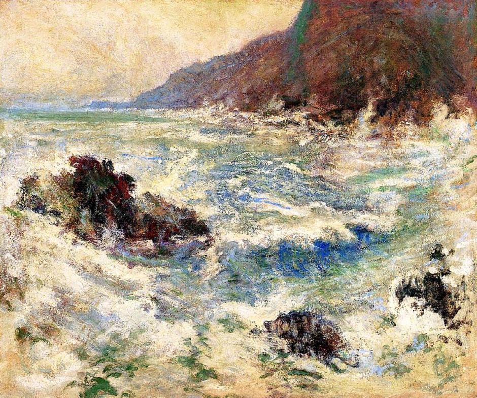 John Henry Twachtman, Sea Scene (1893), oil on canvas, 84.5 x 70 cm, Delaware Art Museum, Wilmington, Delaware. WikiArt.