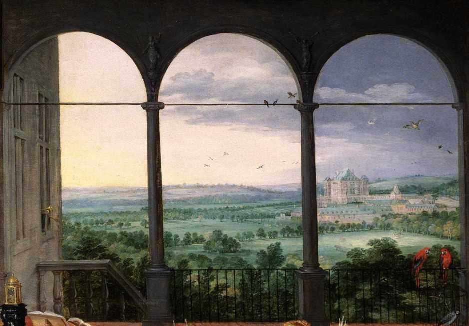 Jan Brueghel the Elder and Peter Paul Rubens, Hearing (The Five Senses) (detail) (1617-8), oil on panel, 64 x 109.5 cm, Museo del Prado, Madrid. Wikimedia Commons.