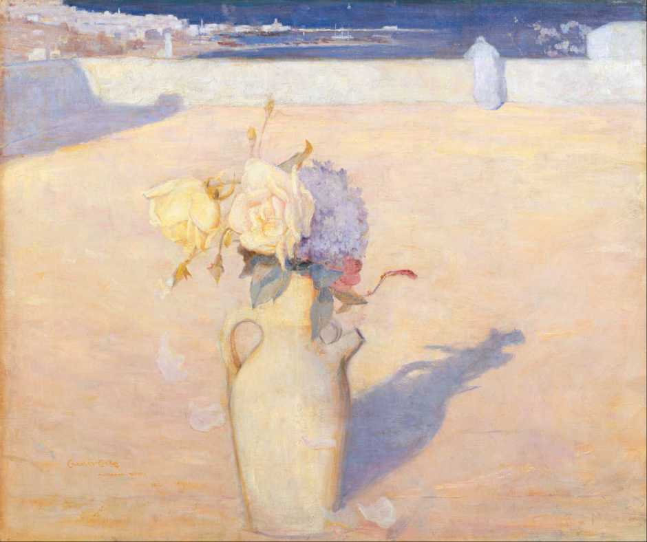 Charles Conder, The Hot Sands, Mustapha, Algiers (1891), oil on canvas, 63 x 72 cm, Art Gallery of New South Wales, Sydney. Wikimedia Commons.