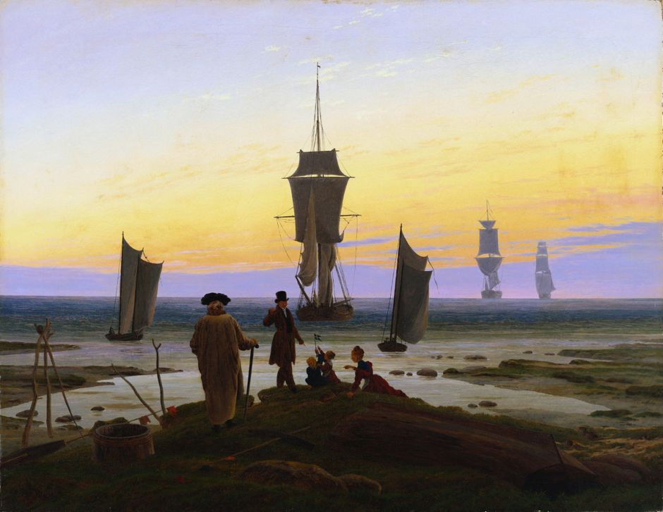 Caspar David Friedrich, The Stages of Life (1834-5), oil on canvas, 72.5 x 94 cm, Museum der Bildenden Künste, Leipzig. Wikimedia Commons.