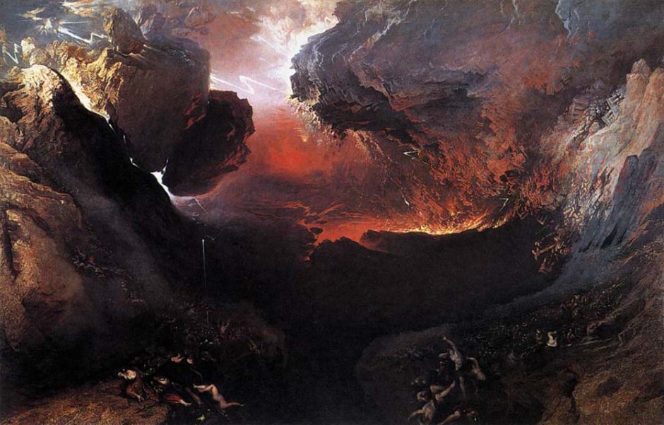 John Martin, The Great Day of his Wrath (1851-3), oil on canvas, 196.5 x 303.2 cm, The Tate Gallery, London. Wikimedia Commons.