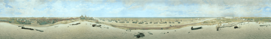 Hendrik Willem Mesdag, Panorama Mesdag (1880-1), media not known, 1400 x 12000 cm, Panorama Mesdag, Den Haag. Wikimedia Commons.