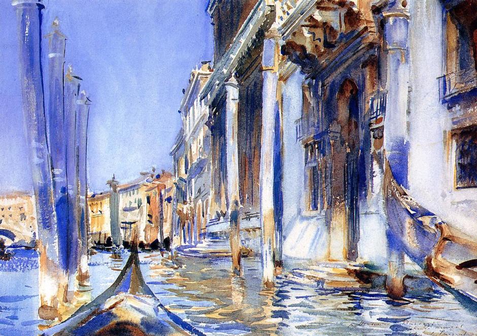 John Singer Sargent, Rio dell Angelo (1902), watercolour, 24.8 x 34.9 cm, Private collection. WikiArt.