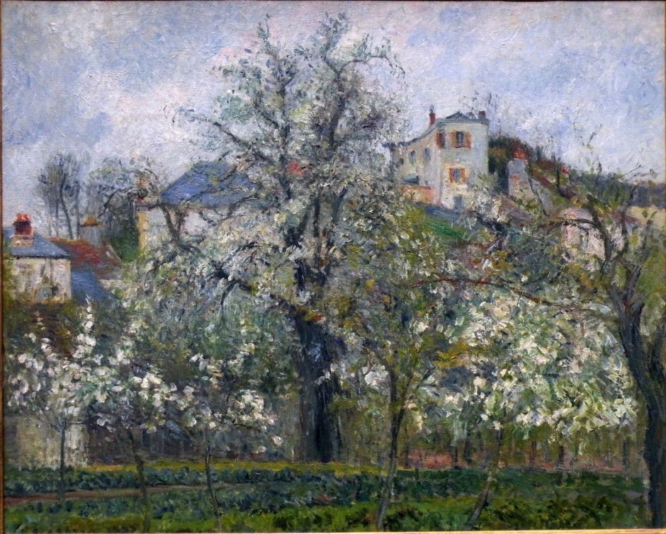 Camille Pissarro (1830-1903), The Jardin de Maubuisson, Pontoise, Spring (1877), oil on canvas, 65 x 81 cm, Musée d'Orsay, Paris. EHN & DIJ Oakley.