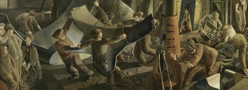 spencershipbuildingclydebendingkeel(Art.IWM_ART_LD_3106)