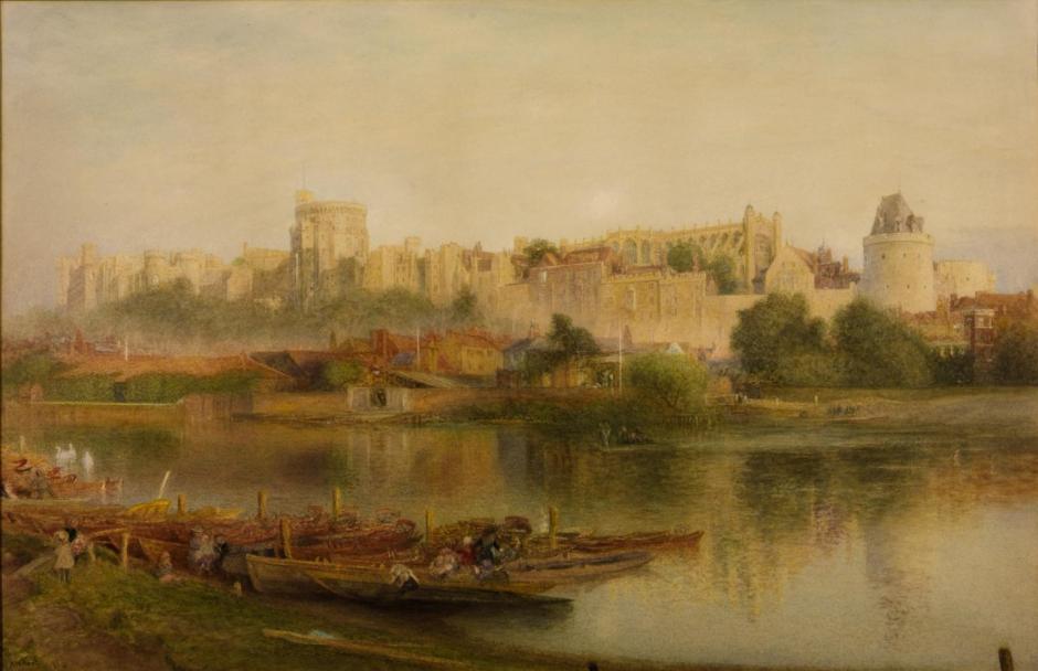 Windsor Castle 1889 by Alfred William Hunt 1830-1896
