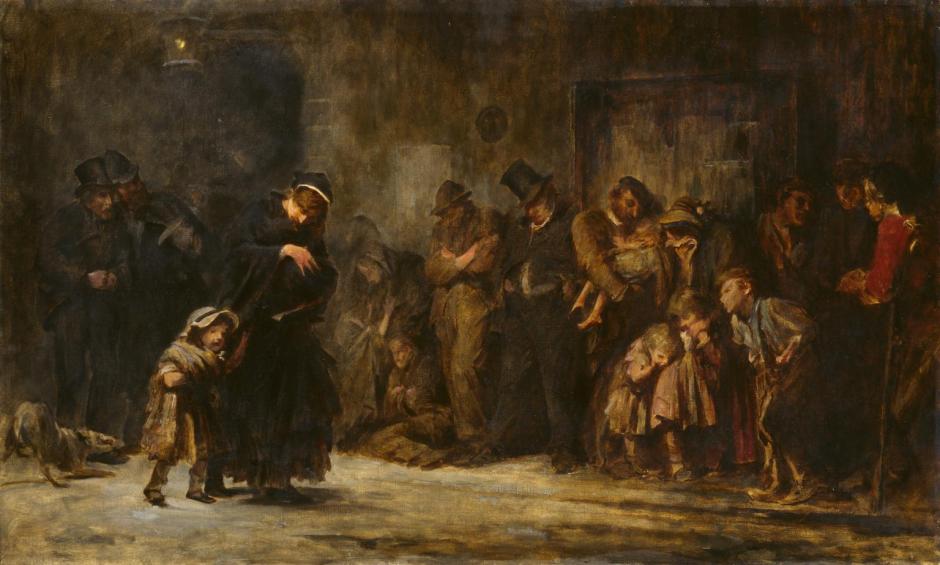Applicants for Admission to a Casual Ward after 1908 by Sir Luke Fildes 1843-1927