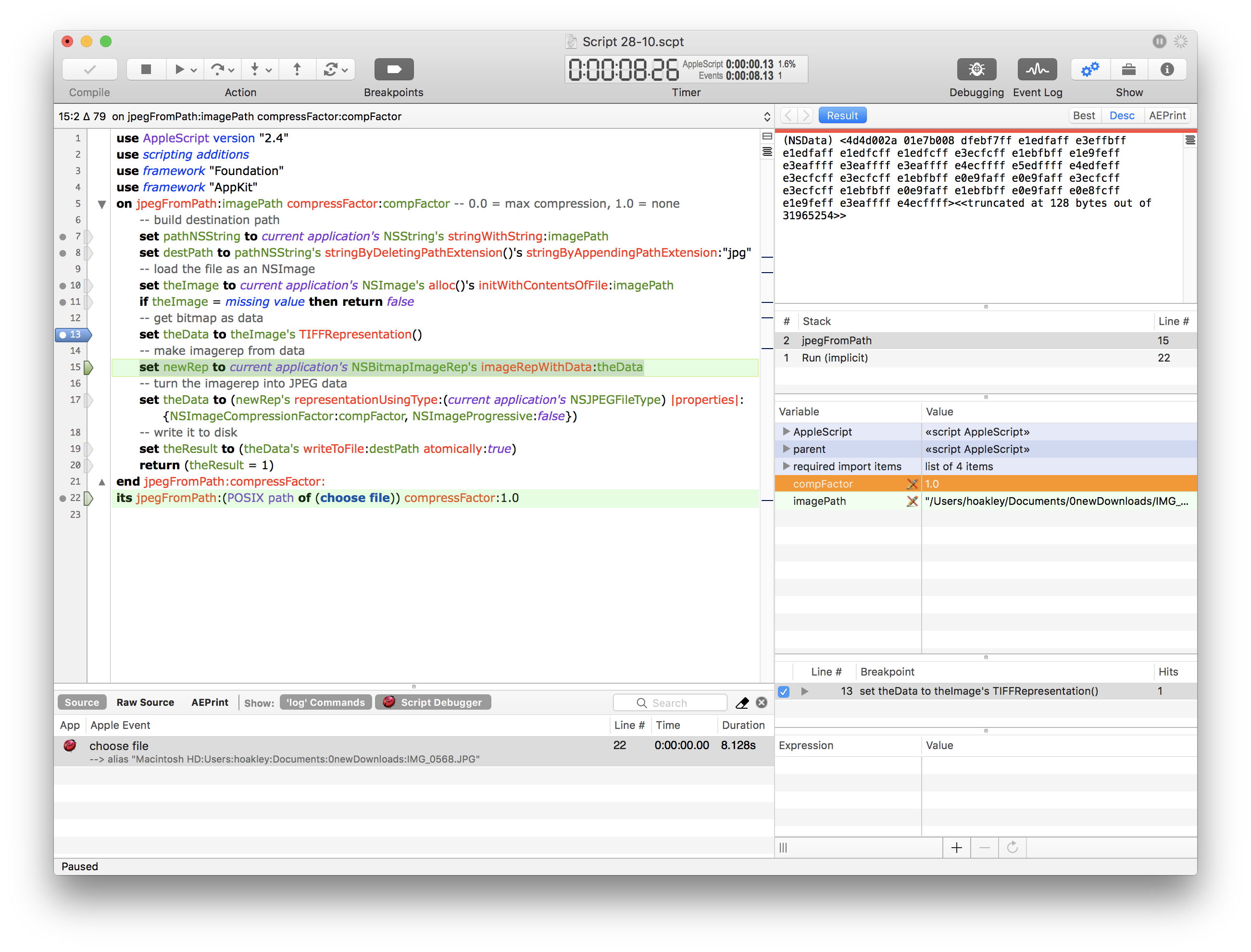 Script Debugger version 6 – The Eclectic Light Company