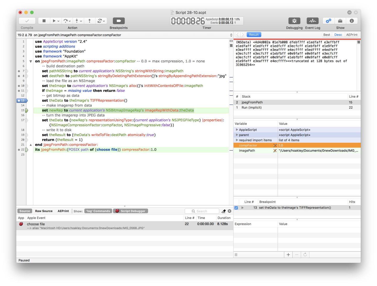 Script Debugger version 6 – The Eclectic Light Company