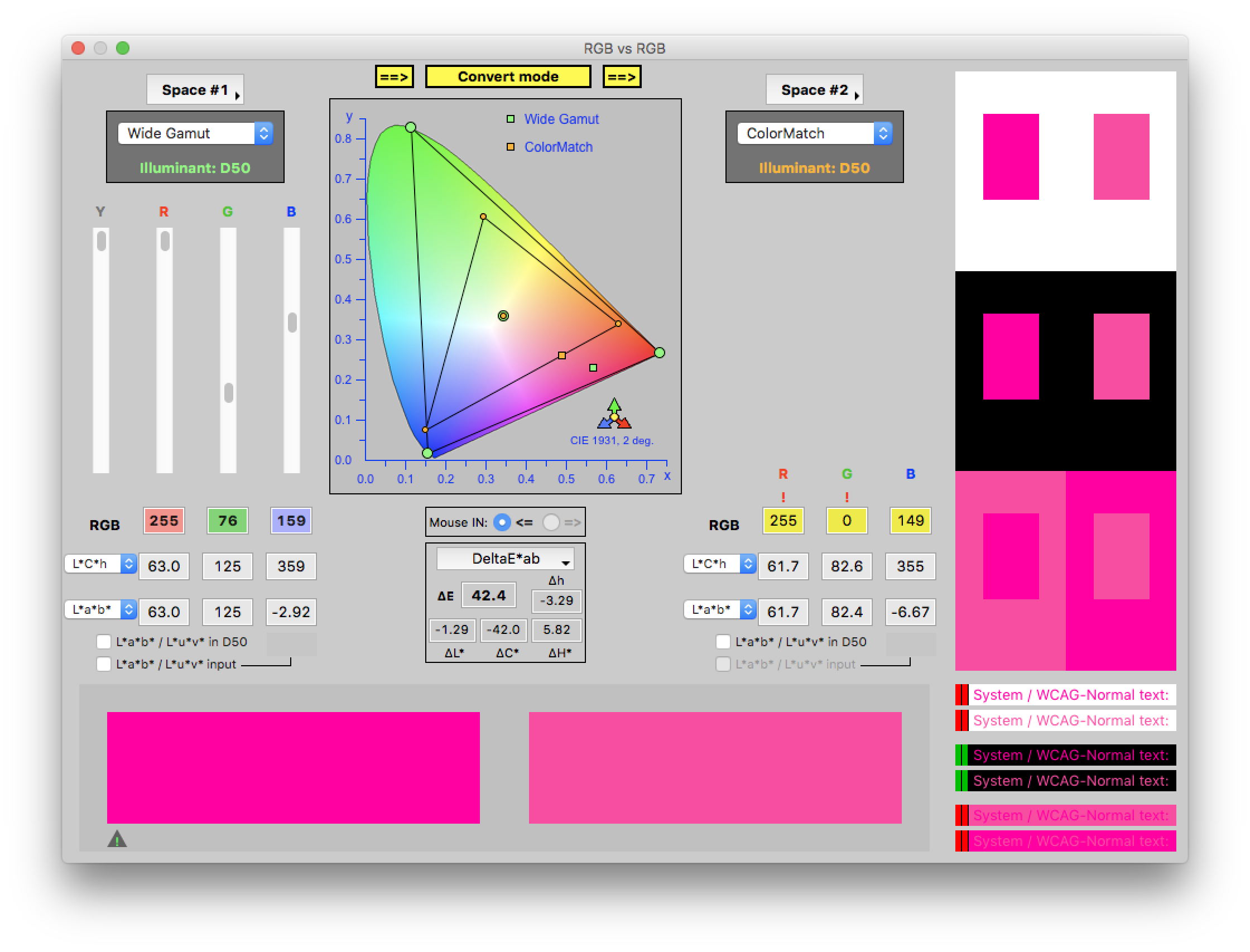 Color Rendering Diagram Colour Notes 7: Colourspaces and rendering – The Eclectic Light Company