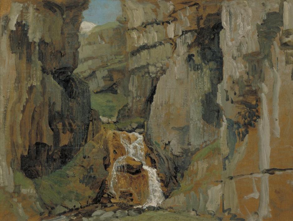 Sketch for 'Gordale Scar' 1811 by James Ward 1769-1859