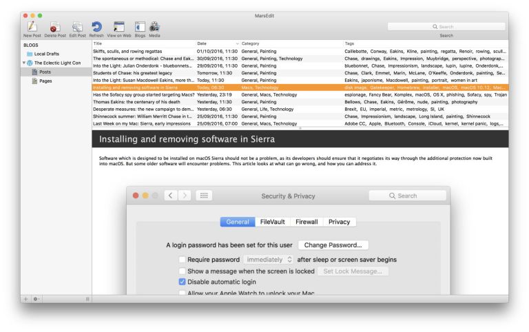 Which blog authoring app? – The Eclectic Light Company