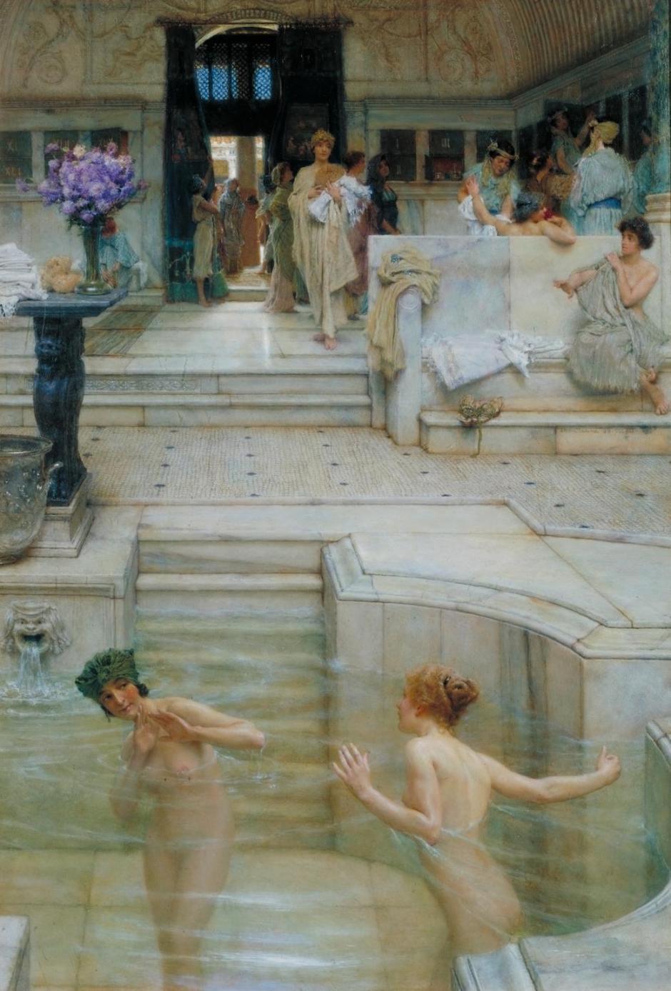 A Favourite Custom 1909 by Sir Lawrence Alma-Tadema 1836-1912