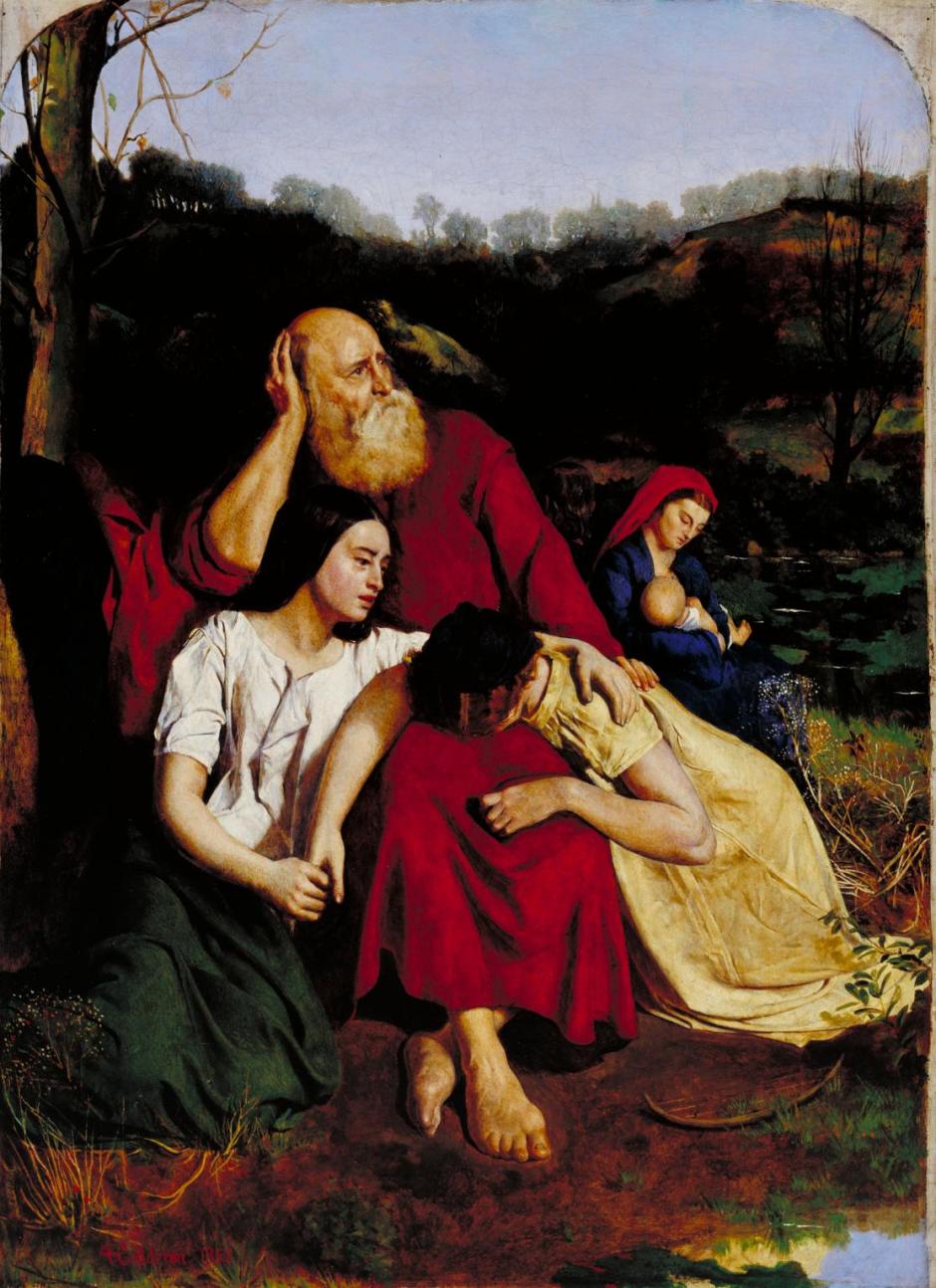 By the Waters of Babylon 1852 by Philip Hermogenes Calderon 1833-1898