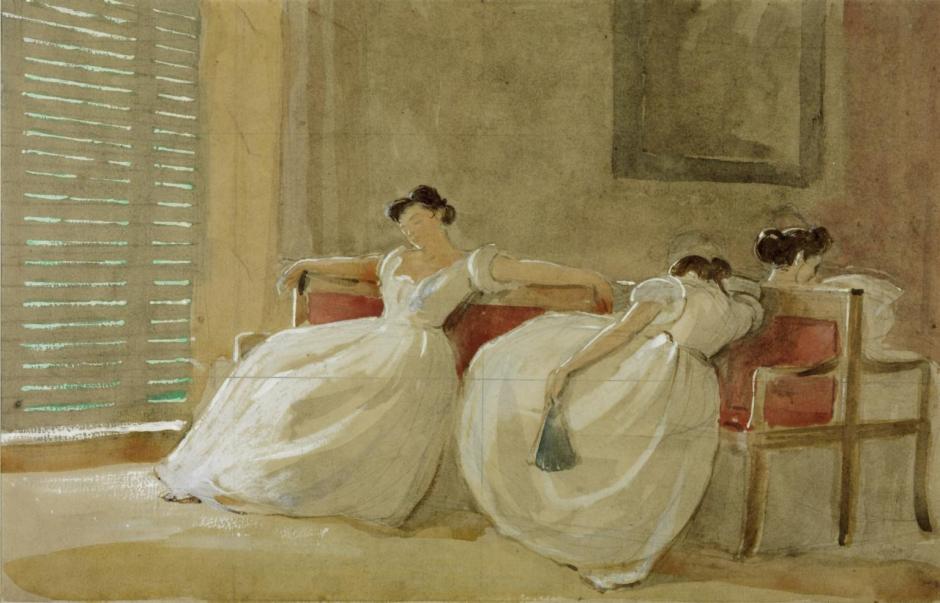 Half Hours with the Best Authors ('The Siesta') 1866 by Philip Hermogenes Calderon 1833-1898