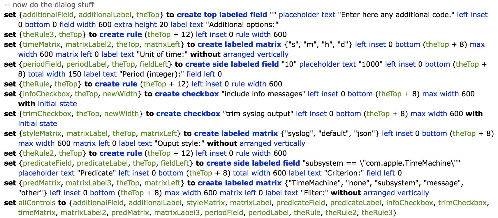Writing LogLogger2 in AppleScript: dialog and advanced shell scripting ...