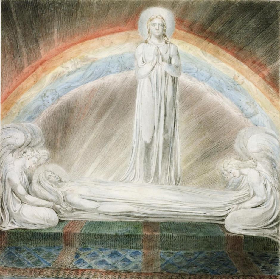 The Death of the Virgin 1803 by William Blake 1757-1827