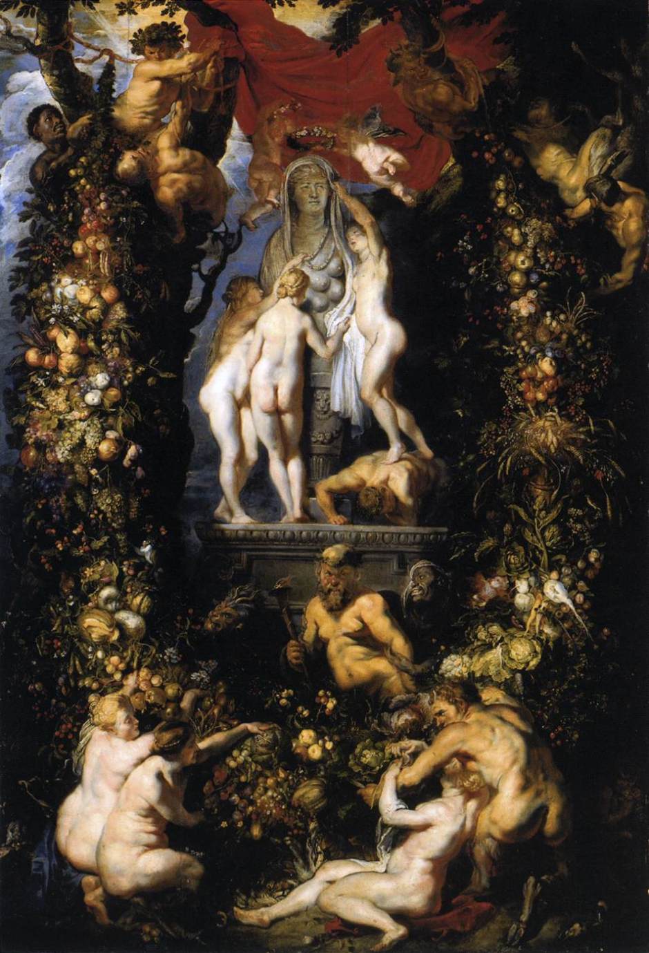 rubensbrueghelnatureadorningthreegraces