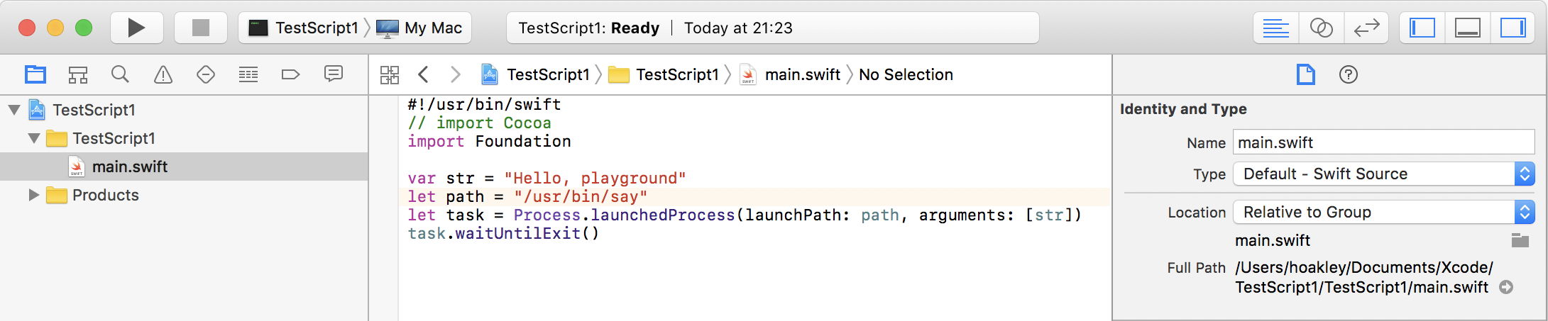 Xcode Swift playgrounds 4: running scripts without Xcode – The Eclectic ...