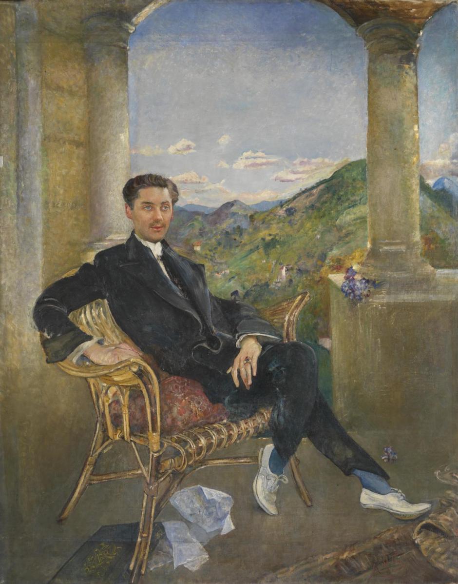 Count Zouboff exhibited 1931 by Annie Louisa Swynnerton 1844-1933