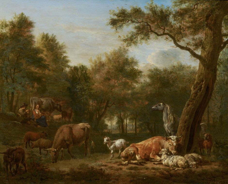 vandeveldewoodedlandscapecattle