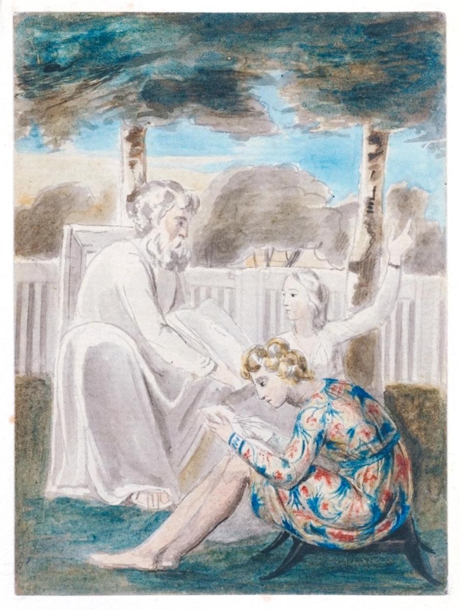 Age Teaching Youth c.1785-90 by William Blake 1757-1827