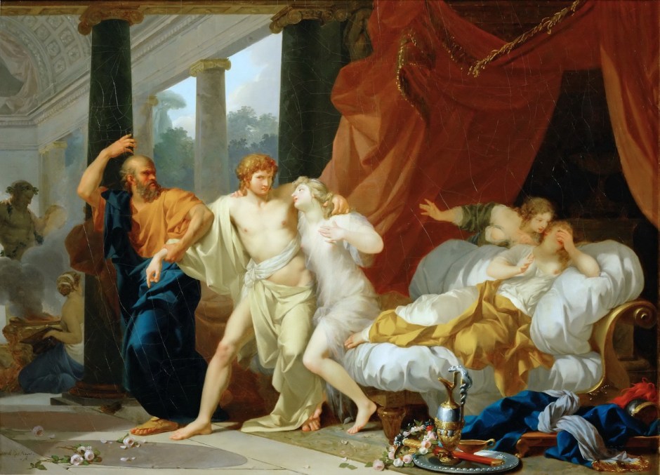 Regnault (1754–1829), Socrates Tears Alcibiades