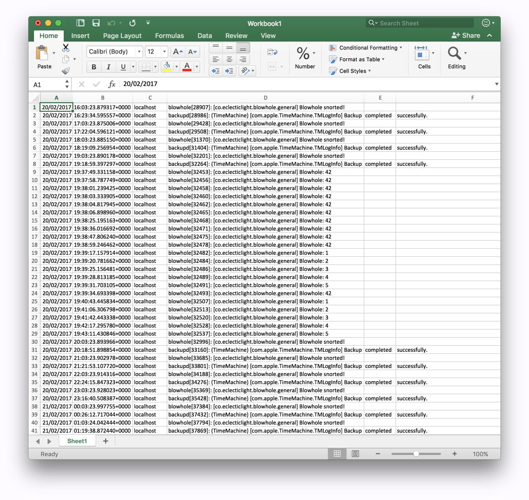 Using Consolation’s log extracts – The Eclectic Light Company