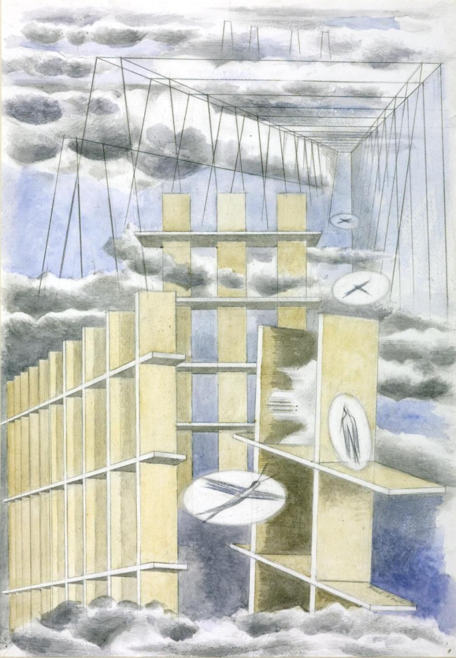 Mansions of the Dead 1932 by Paul Nash 1889-1946