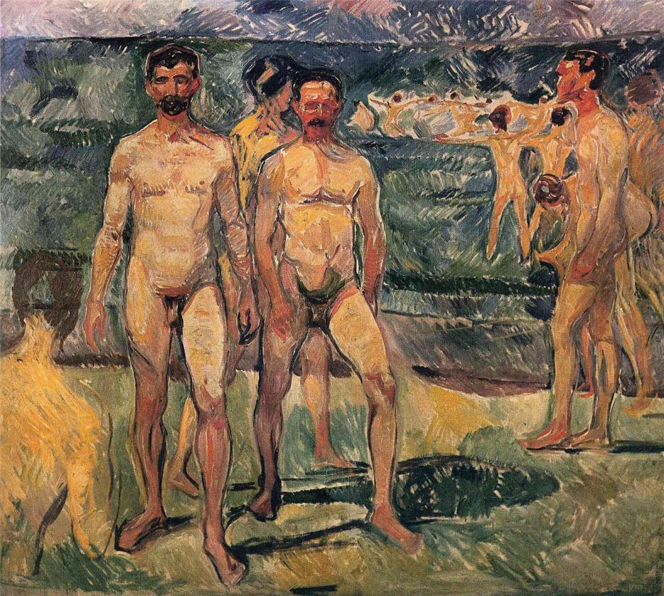 munchbathingmen1907
