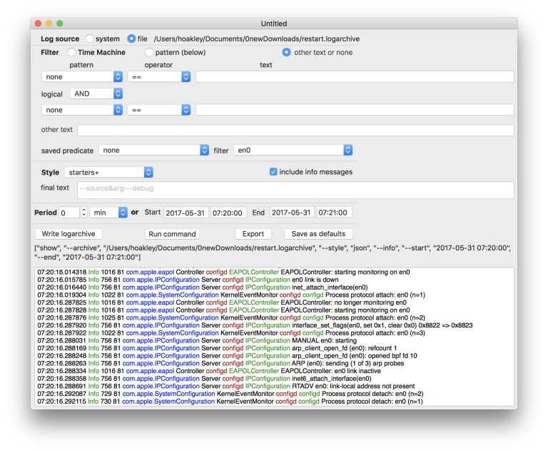 Consolation 3.0b5: building a much better log browser – The Eclectic ...