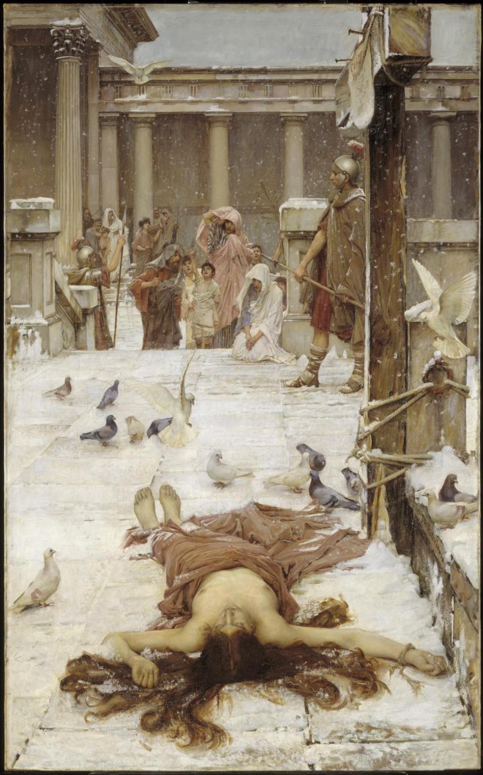 Saint Eulalia exhibited 1885 by John William Waterhouse 1849-1917