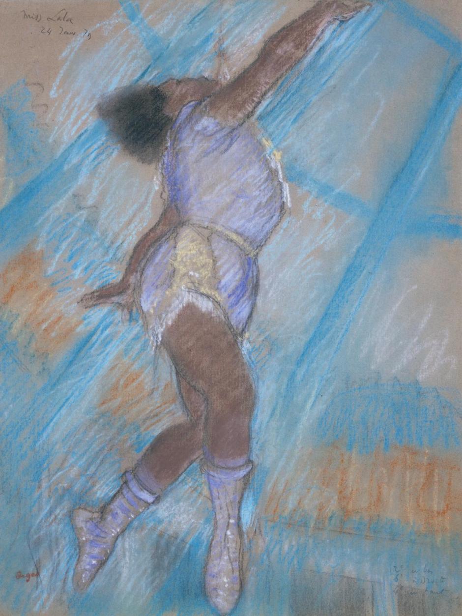 Miss Lala at the Cirque Fernando 1879 by Edgar Degas 1834-1917