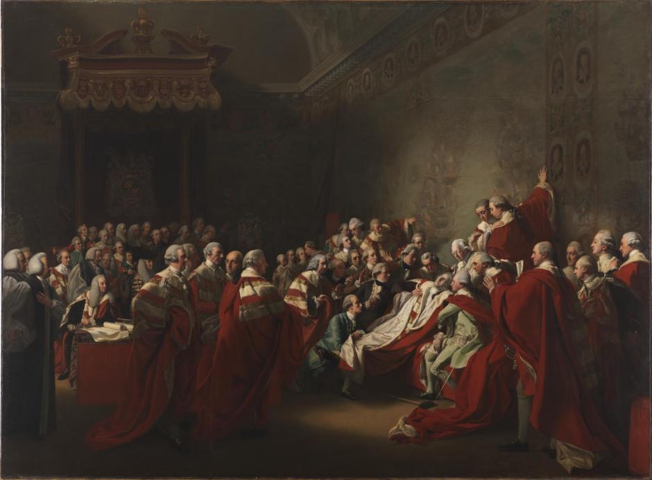 The Collapse of the Earl of Chatham in the House of Lords, 7 July 1778 1779-80 by John Singleton Copley 1738-1815