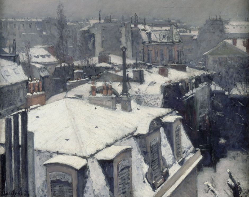caillebotterooftopssnow